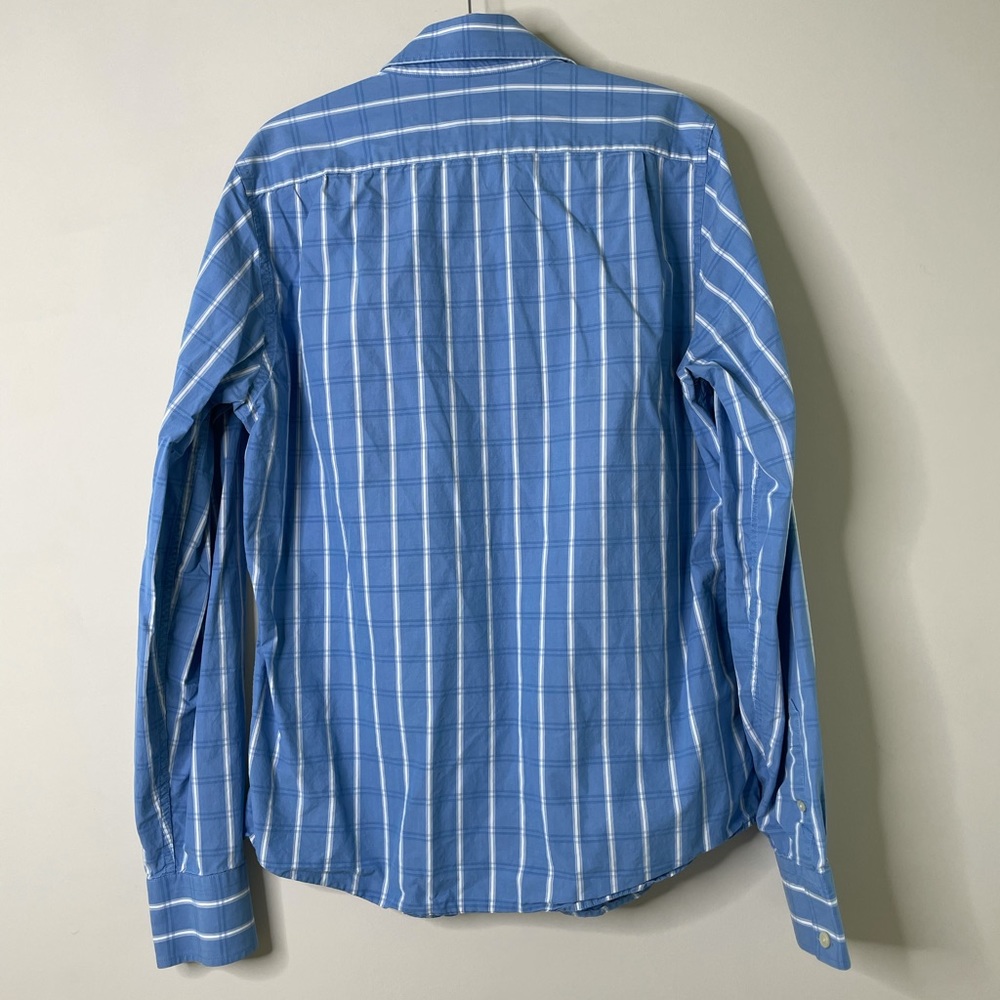 Abercrombie & Fitch Blue Striped Muscle Fit Shirt Men's XL - Picture 4 of 4